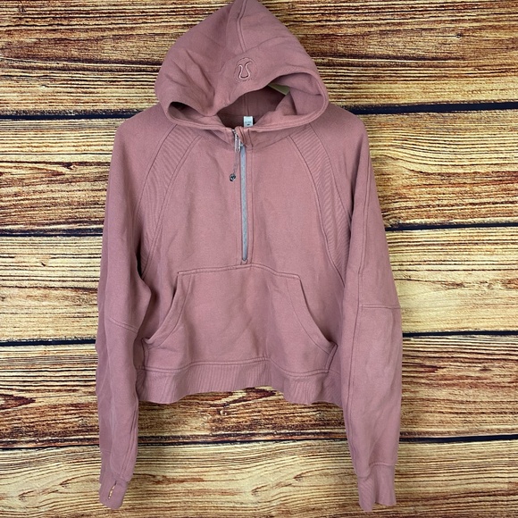 Lululemon Brier Rose Scuba Oversized Half-Zip Hoodie - Picture 7 of 9